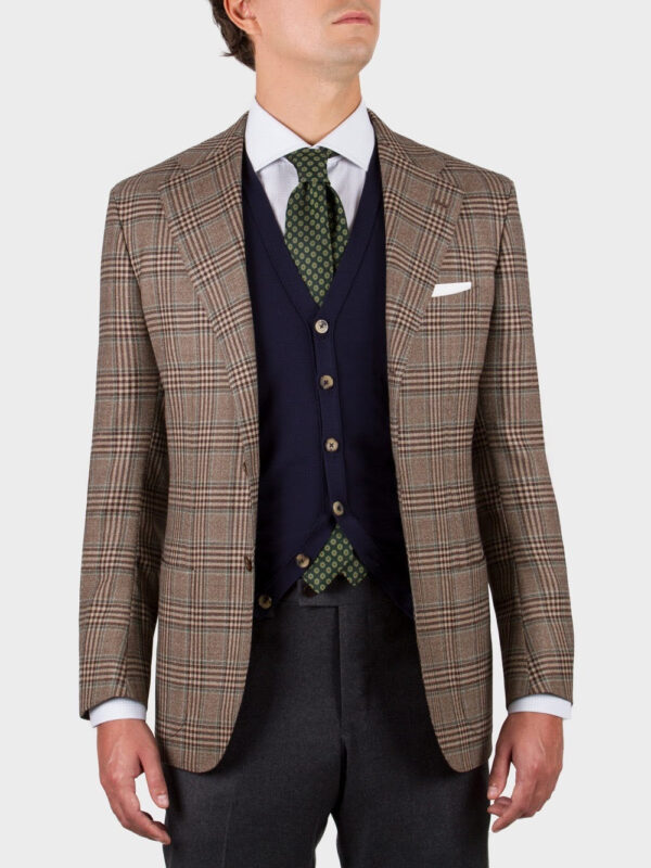 Однобортный пиджак из шерсти